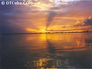 Atardecer a la vista de Cienfuegos